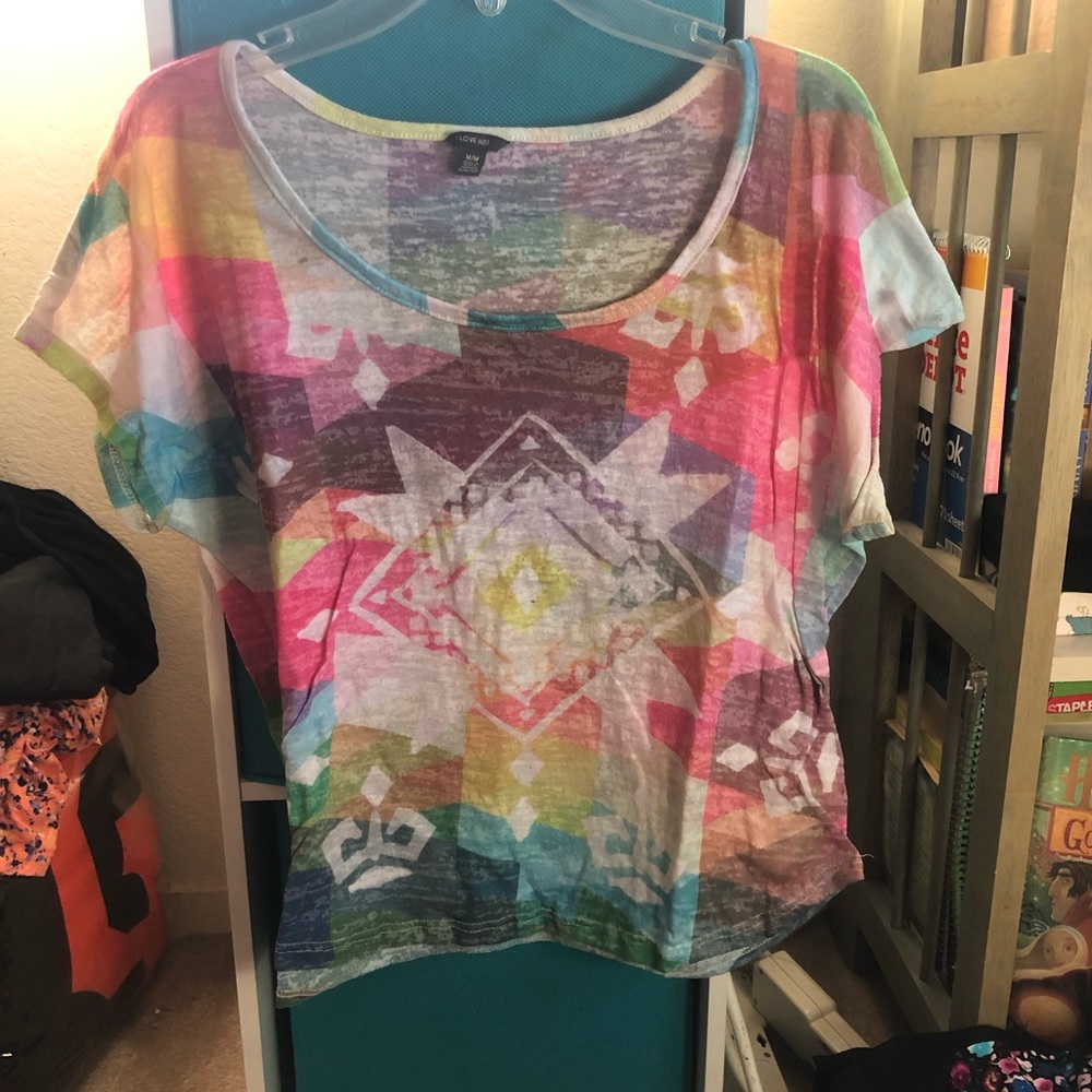 Multicolored crop top